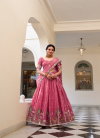 Pink Colour Gold Crush Lehenga With Blouse Dupatta Heenal By Lnb1435